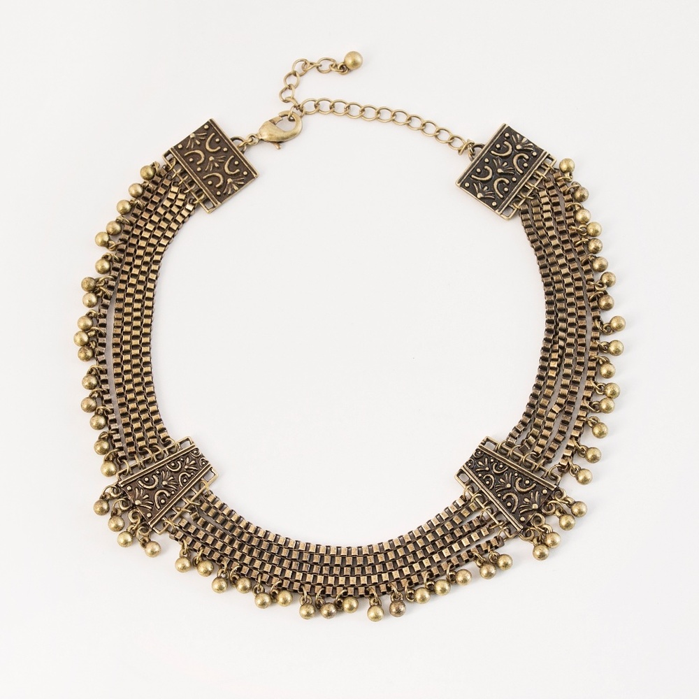 Women Antique Gold Bohemian Choker Necklace
